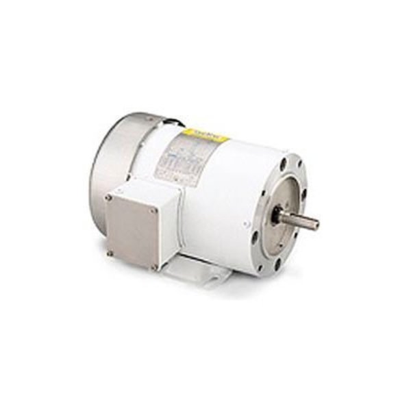 Leeson Electric Leeson Motors Motor Washdown Motor-7.5HP, 208-230/460V, 1760/1450RPM, TEFC, RIGID C, 89.5 Eff. 140826